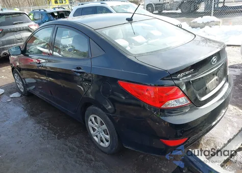 2012 Hyundai Accent Gls z USA, uszkodzony, nr VIN KMHCT4AE1CU187442